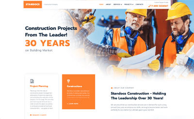 Construction website by Leon govier